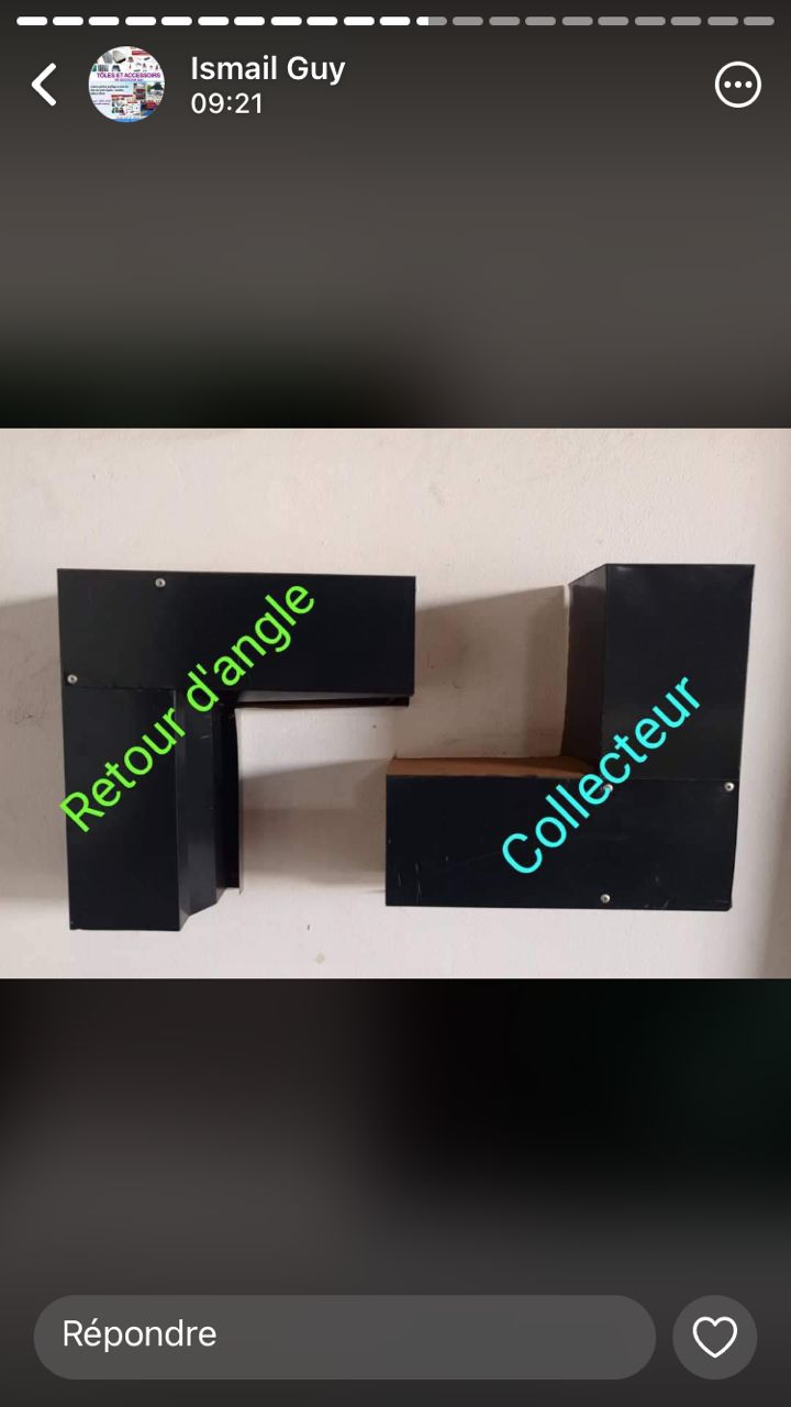 Retour d'angle Collecteur