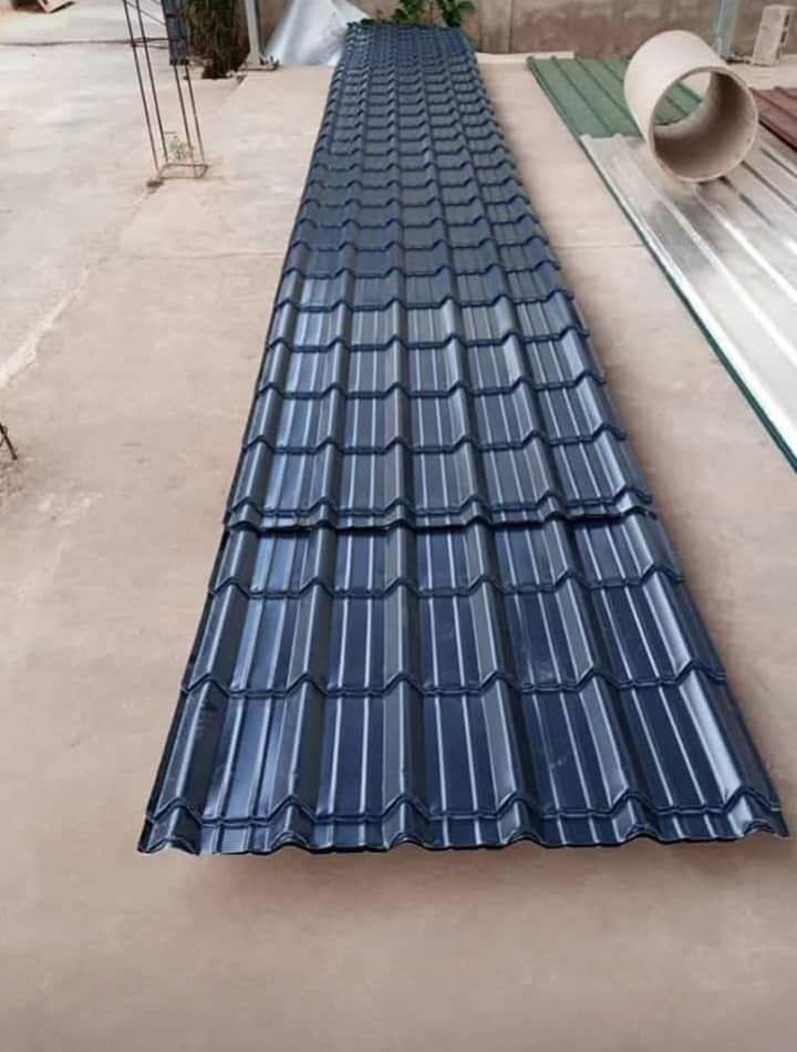 Tôles tuiles de couleur bleu